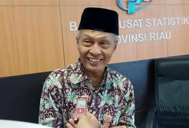Kepala BPS Riau, Misfaruddin.
